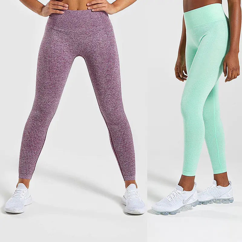 Seamless Dot Yoga Pants - Butt Lifting & Tummy Control