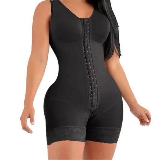 Compressible Shapewear Corset Short with Brooch